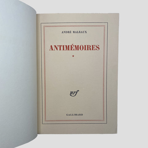 André Malraux // Antimémoires