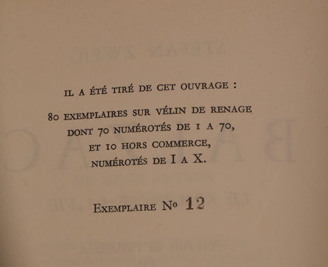Stefan Zweig // Balzac, le Roman de sa Vie