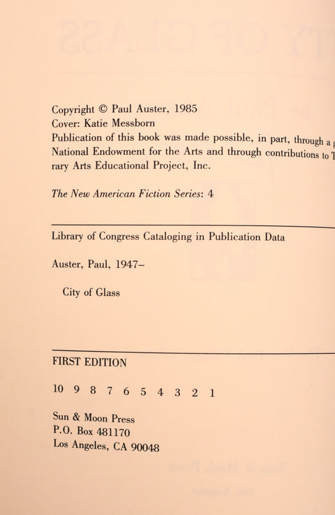 Paul Auster // The New York Trilogy