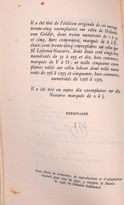 Albert Camus // La Chute