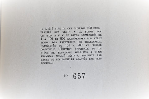 Tennessee Williams // Un Tramway Nommé Désir