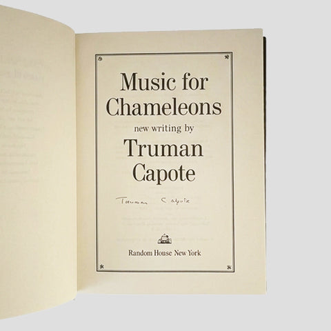 Truman Capote // Music for Chameleons