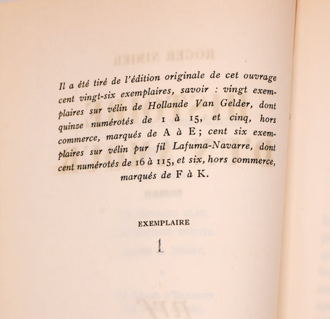 Roger Nimier // Histoire d'un Amour
