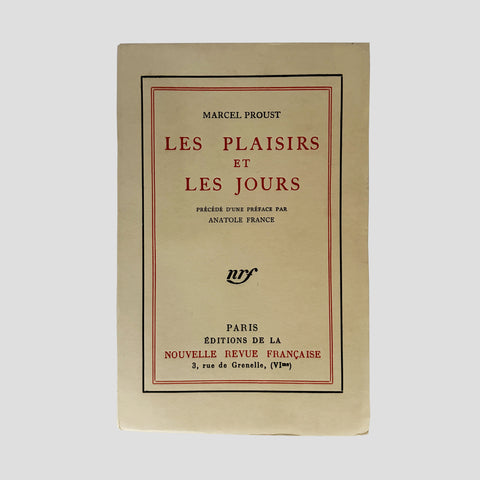 Marcel Proust // Les Plaisirs et Les Jours