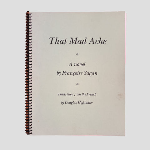 Françoise Sagan // That Mad Ache